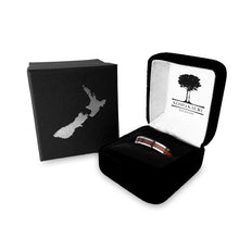 Load image into Gallery viewer, Ancient Kauri Thin Tungsten Ring - Komo Kauri - Woodsman Jewelry