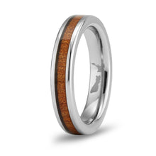 Load image into Gallery viewer, Ancient Kauri Thin Tungsten Ring - Komo Kauri - Woodsman Jewelry