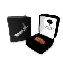 Load image into Gallery viewer, Ancient Kauri Wide Tungsten Ring - Komo Kauri - Woodsman Jewelry