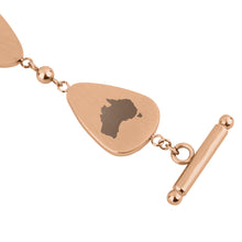 Load image into Gallery viewer, Gum Burl Drop Bracelet - Rose Gold - Tyalla - Woodsman Jewelry