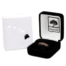 Load image into Gallery viewer, Hawaiian Koa Wood Thin Tungsten Ring - Komo Koa - Woodsman Jewelry