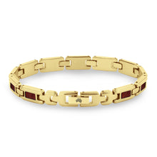 Load image into Gallery viewer, Jarrah Ladies Link Bracelet - Yellow Gold - Tyalla - Woodsman Jewelry