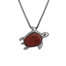 Load image into Gallery viewer, Jarrah Turtle Necklace - Gunmetal - Tyalla - Woodsman Jewelry