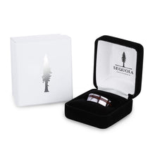Load image into Gallery viewer, Redwood Offset Titanium Ring - Sequoia - Woodsman Jewelry