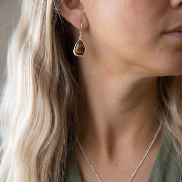Hawaiian Koa Wood Drop Earrings