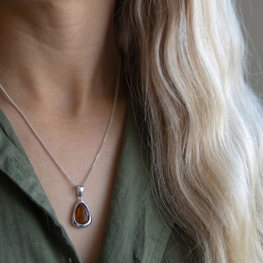 Hawaiian Koa Wood Drop Necklace
