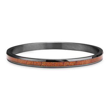 Ancient Kauri Bangle - Gunmetal - Komo Kauri - Woodsman Jewelry