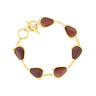 Ancient Kauri Drop Bracelet - Yellow Gold - Komo Kauri - Woodsman Jewelry