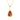 Ancient Kauri Drop Necklace - Yellow Gold - Komo Kauri - Woodsman Jewelry