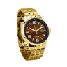 Ancient Kauri Watch Stainless Steel Band Yellow Gold - Men's - Komo Kauri - Woodsman Jewelry