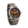 Ancient Kauri Watch Stainless Steel Black Bezel - Men's - Komo Kauri - Woodsman Jewelry