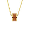 Gum Burl Classic Barrel - Yellow Gold - Tyalla - Woodsman Jewelry