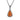 Gum Burl Drop Necklace - Gunmetal - Tyalla - Woodsman Jewelry