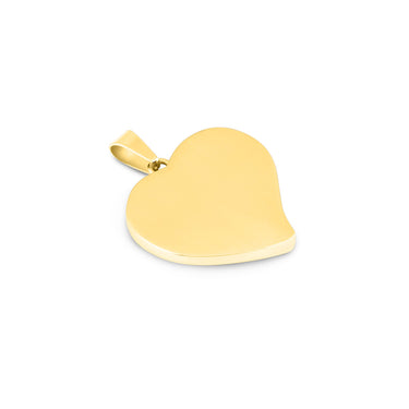 Gum Burl Heart Necklace - Yellow Gold - Tyalla - Woodsman Jewelry