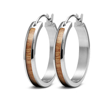 Load image into Gallery viewer, Gum Burl Hoop Earrings - Tyalla - Woodsman Jewelry
