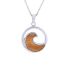 Gum Burl Wave Necklace - Tyalla - Woodsman Jewelry