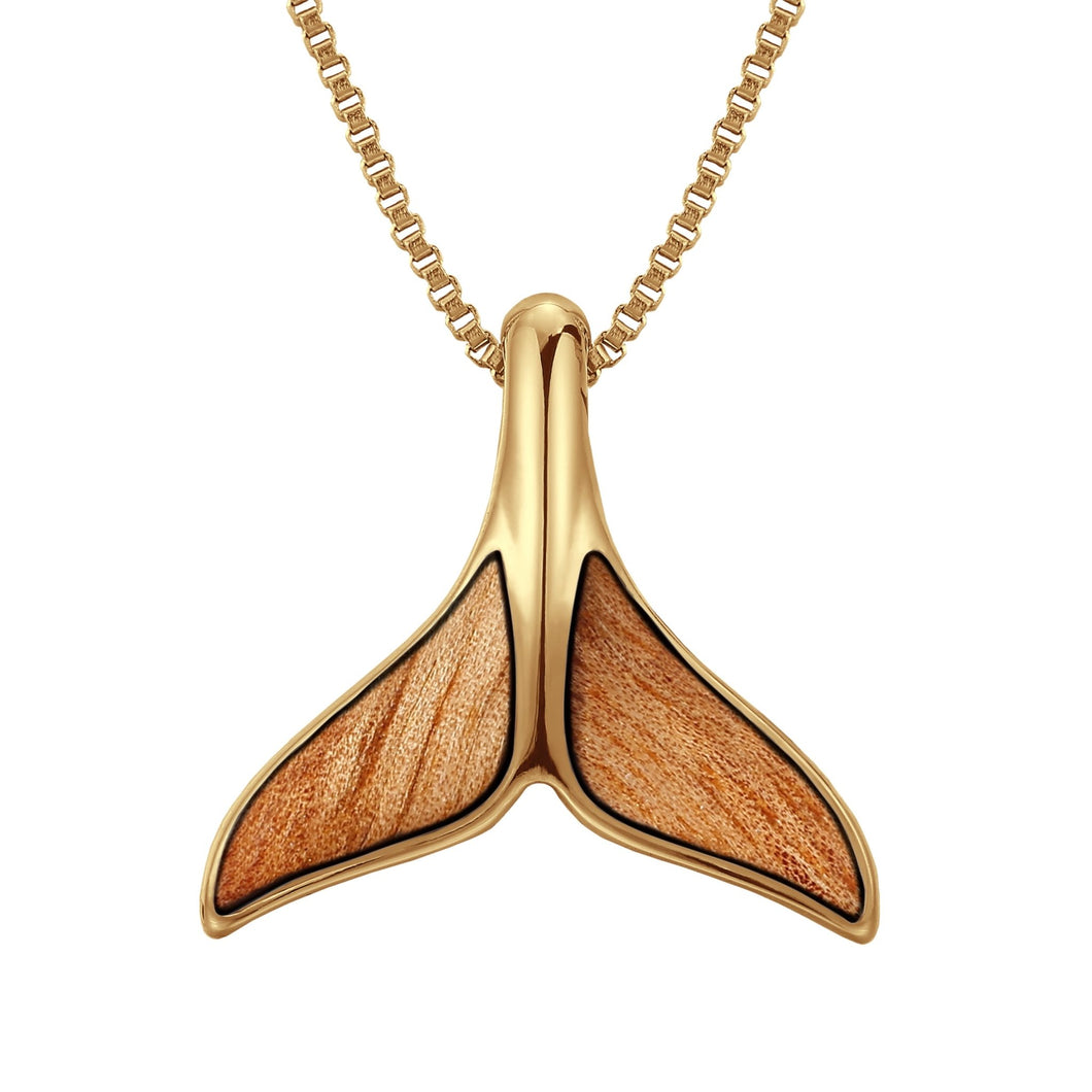 Orocal Gold Quartz Whales Tail Pendant – Gift US Gold