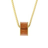 Gum Burl Wide Barrel - Yellow Gold - Tyalla - Woodsman Jewelry