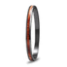 Hawaiian Koa Wood Bangle Bracelet - Gunmetal - Komo Koa - Woodsman Jewelry