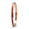 Hawaiian Koa Wood Bangle Bracelet - Rose Gold - Komo Koa - Woodsman Jewelry
