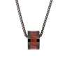 Hawaiian Koa Wood Classic Barrel - Gunmetal - Komo Koa - Woodsman Jewelry