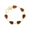 Hawaiian Koa Wood Drop Bracelet - Yellow Gold - Komo Koa - Woodsman Jewelry