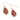 Hawaiian Koa Wood Drop Earrings - Rose Gold - Komo Koa - Woodsman Jewelry