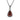 Hawaiian Koa Wood Drop Necklace - Gunmetal - Komo Koa - Woodsman Jewelry