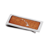 Hawaiian Koa Wood Money Clip w/ Hawaiian Islands - Komo Koa - Woodsman Jewelry