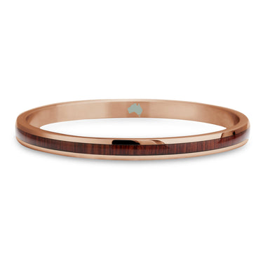 Jarrah Bangle - Rose Gold - Tyalla - Woodsman Jewelry