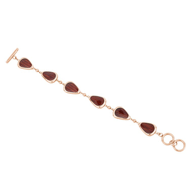 Jarrah Drop Bracelet - Rose Gold - Tyalla - Woodsman Jewelry