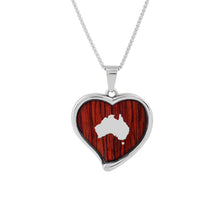 Load image into Gallery viewer, Jarrah Heart Necklace - Tyalla - Woodsman Jewelry
