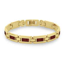 Load image into Gallery viewer, Jarrah Ladies Link Bracelet - Yellow Gold - Tyalla - Woodsman Jewelry
