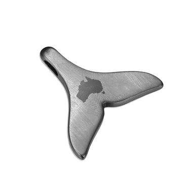 Jarrah Whale Tail Necklace - Gunmetal - Tyalla - Woodsman Jewelry
