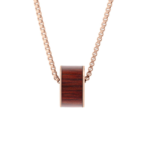 Jarrah Wide Barrel - Rose Gold - Tyalla - Woodsman Jewelry