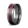 Redwood Classic Tungsten Ring - Gunmetal - Sequoia - Woodsman Jewelry