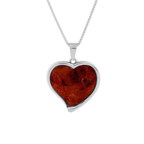 Redwood Heart Necklace - Sequoia - Woodsman Jewelry