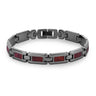 Redwood Men's Link Bracelet - Gunmetal - Sequoia - Woodsman Jewelry